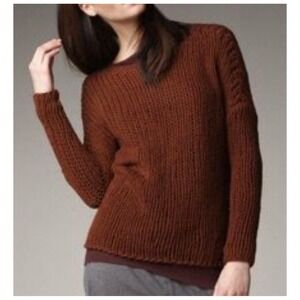 Vince Brown Crew Neck Sweater